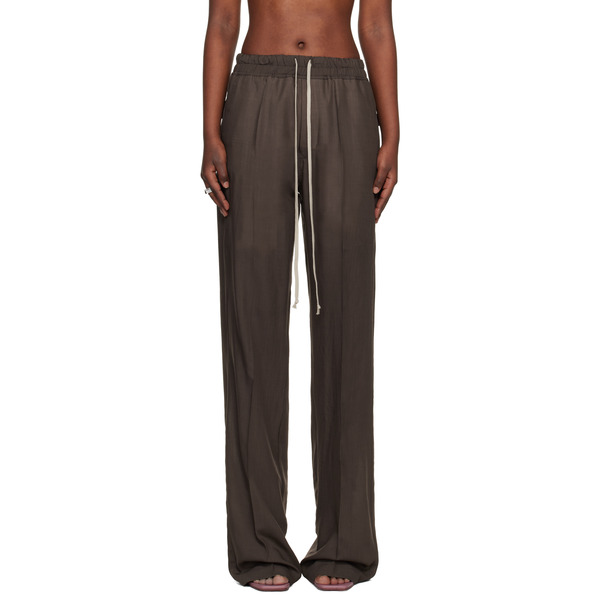 Rick Owens Brown Temple Dietrich Drawstring Lounge Pants 