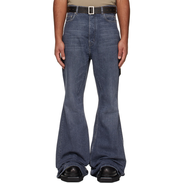  Rick Owens Drkshdw Blue Concordians Bolan Bootcut Jeans 