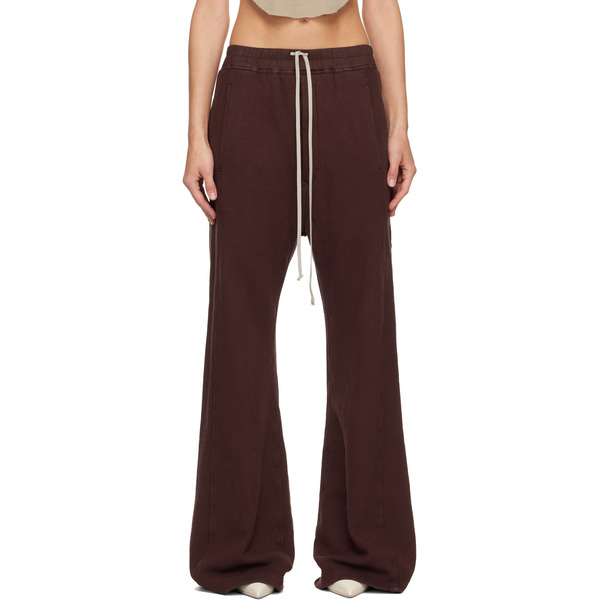  Rick Owens Drkshdw Burgundy Concordians Pusher Lounge Pants 