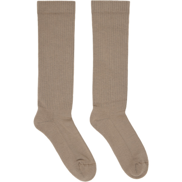  Rick Owens Drkshdw Gray Concordians Knee High Socks 