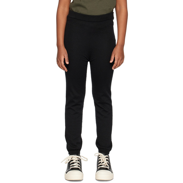  Rick Owens Kids Black Semi-sheer Leggings 