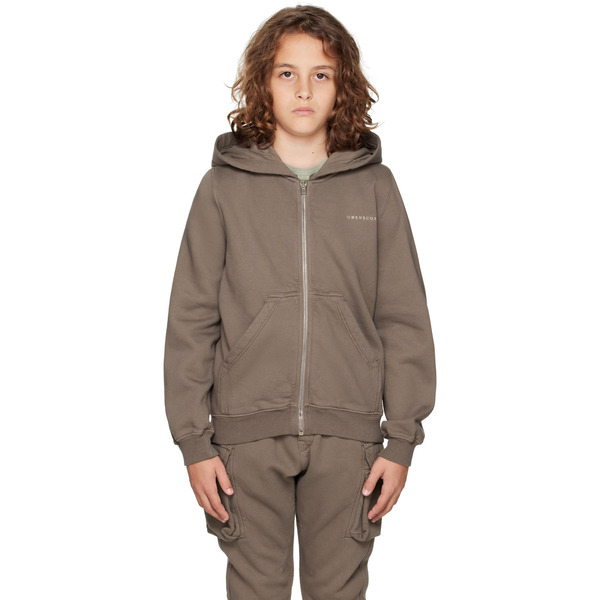  Rick Owens Kids Gray Hollywood Jason's Hoodie 