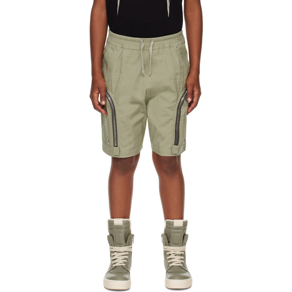  Rick Owens Kids Khaki Hollywood Bauhaus Shorts 