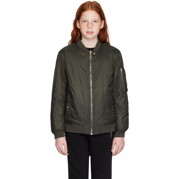  Rick Owens Kids Khaki Porterville Flight Bomber Jacket 