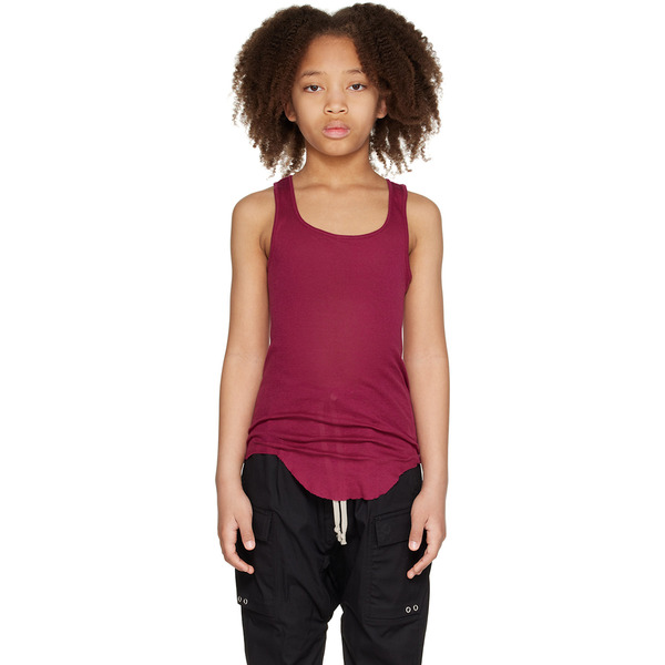  Rick Owens Kids Pink Basic Tank Top 