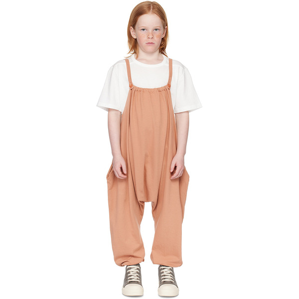  Rick Owens Kids Pink Gathered Jumpsuit 