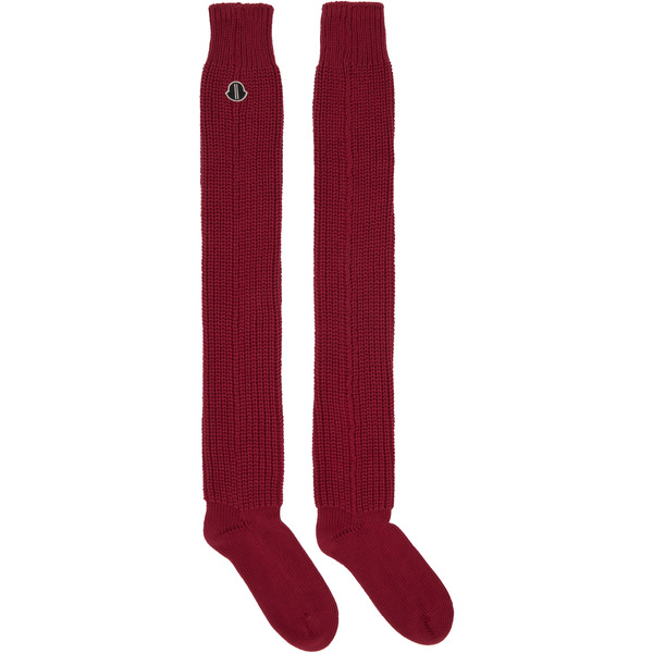  Rick Owens Moncler + Rick Owens Red Hiking Socks 
