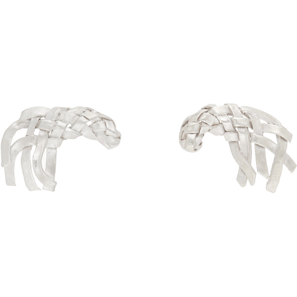  Rier Brushed Stud Earrings 
