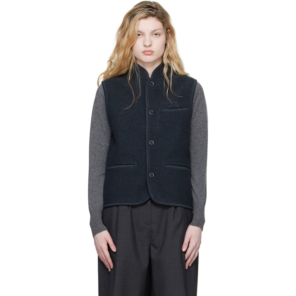  Rier Gray Boxy Walker Vest 