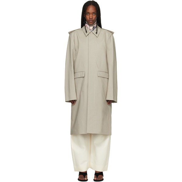  Rier Green Cotton Bonded Coat 