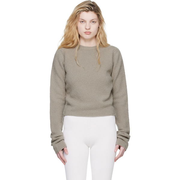  Rier Taupe Wool Boucle Sweater 