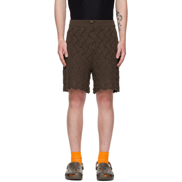  Robyn Lynch Brown Wave Shorts 