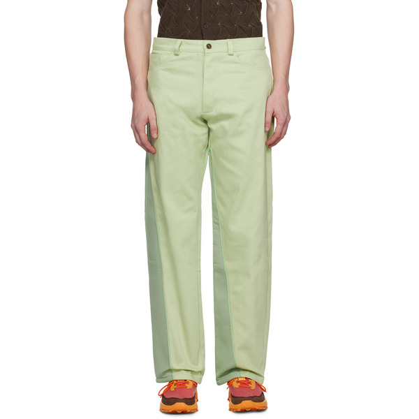  Robyn Lynch Green Paneled Jeans 