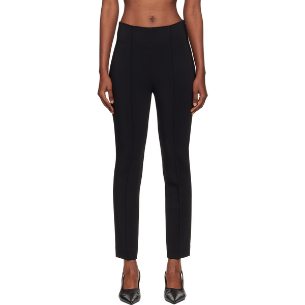  Róhe Black Cigarette Leg Trousers 
