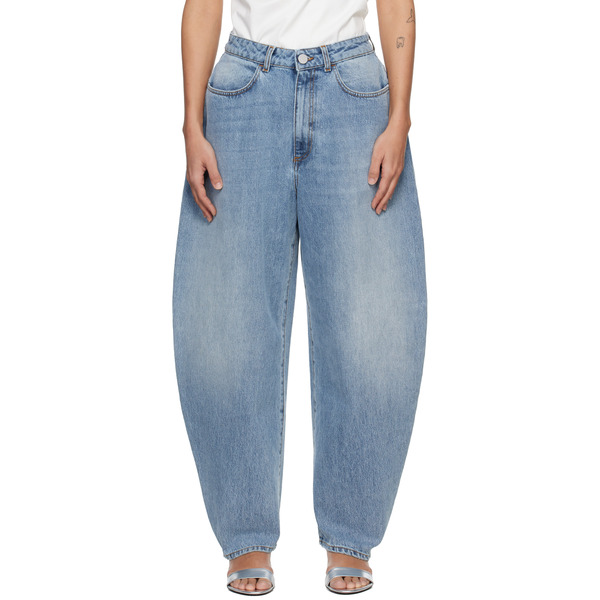  Róhe Blue Sculptural Jeans 