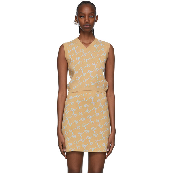  Rokh Beige Viscose Vest 