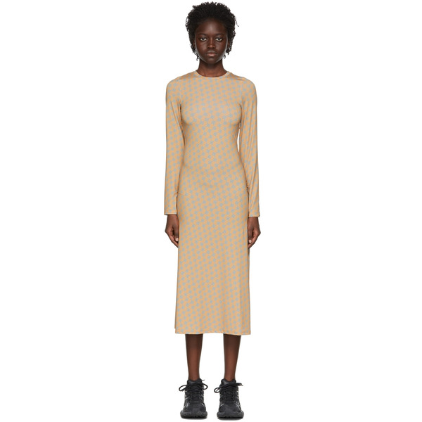  Rokh Brown Polyester Mid-length Dress 