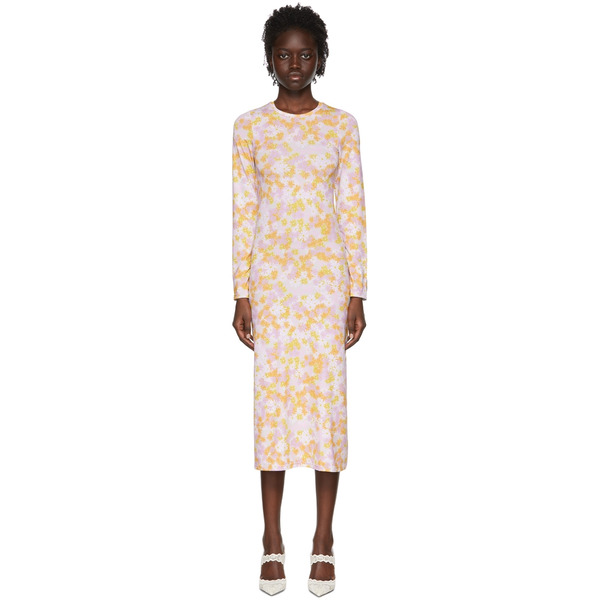  Rokh Pink Polyester Mid-length Dress 