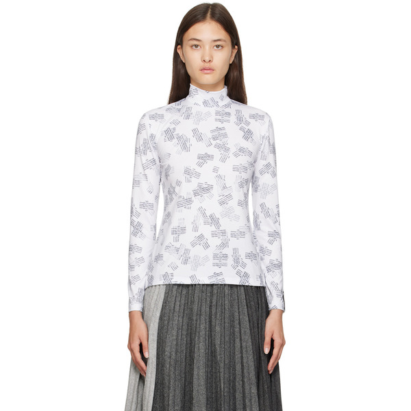  Rokh White Mask Turtleneck 