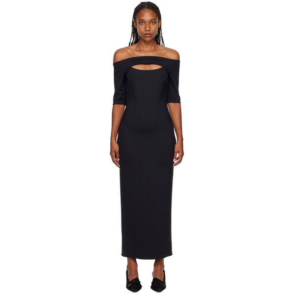  Rosetta Getty Black Cutout Maxi Dress 