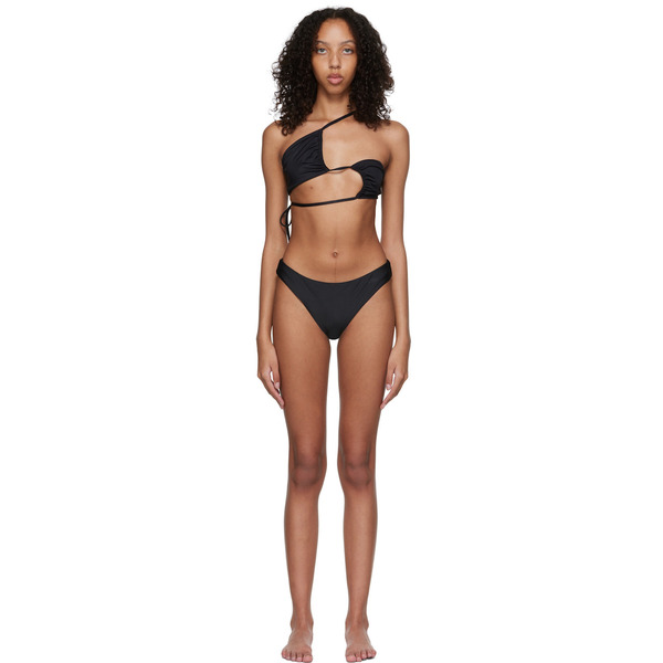  Rosetta Getty Black Recycled Nylon Bikini 
