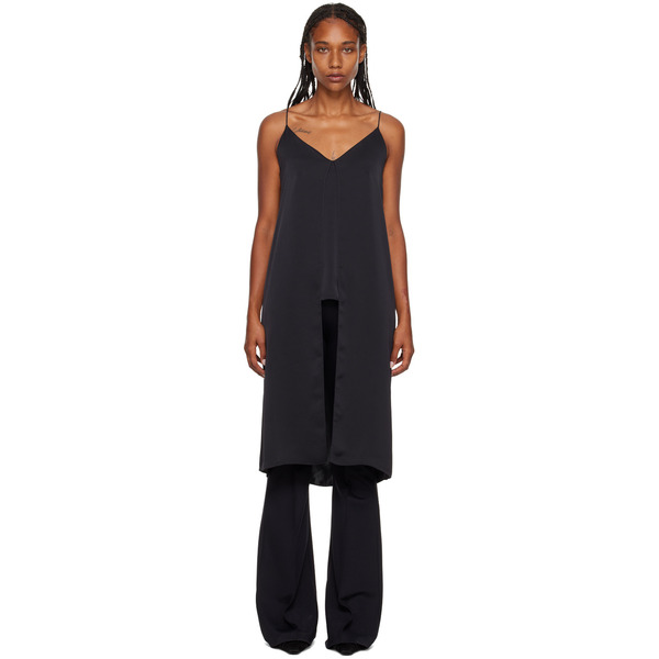  Rosetta Getty Black Slit Camisole 