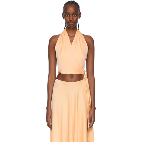  Rosetta Getty Orange Polyester Camisole 