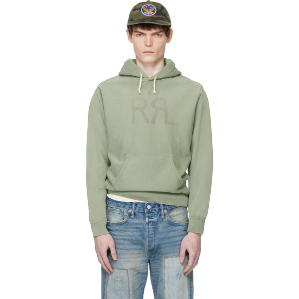  Rrl Green Ranch Logo Hoodie 