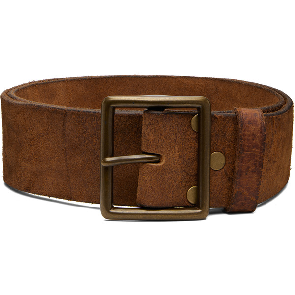  Rrl Tan Distressed Leather Belt 