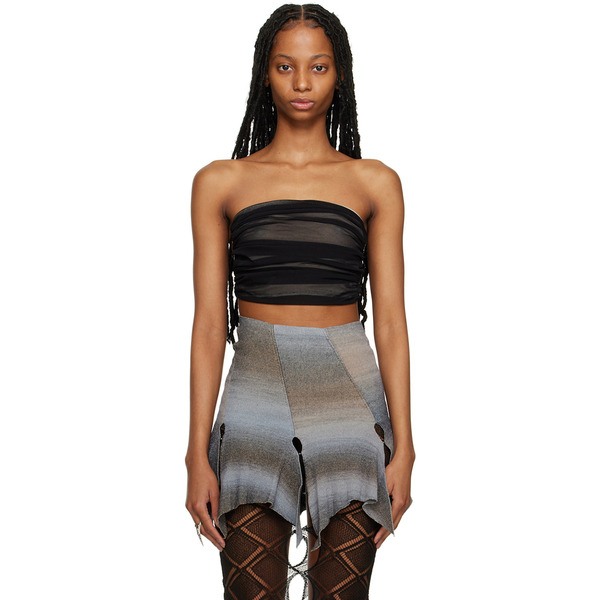  Rui Black Gathered Tube Top 