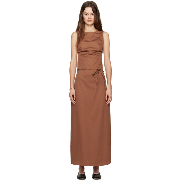  Ruohan Brown Syros Maxi Dress 