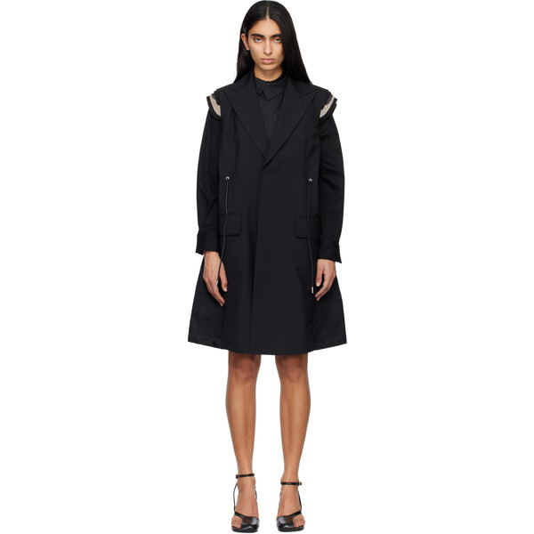  Sacai Black Suiting Vest 