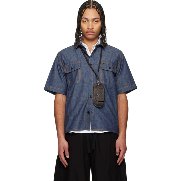  Sacai Blue Light Weight Denim Shirt 