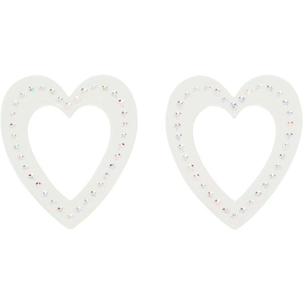  Safsafu Transparent Big Heart Earrings 