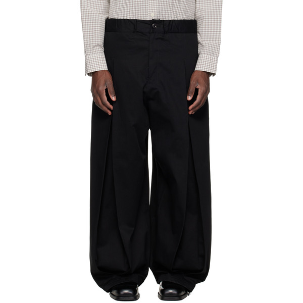  Sage Nation Black Box Pleat Trousers 