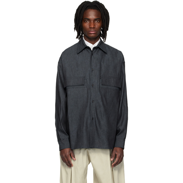  Sage Nation Blue Vincent Denim Shirt 