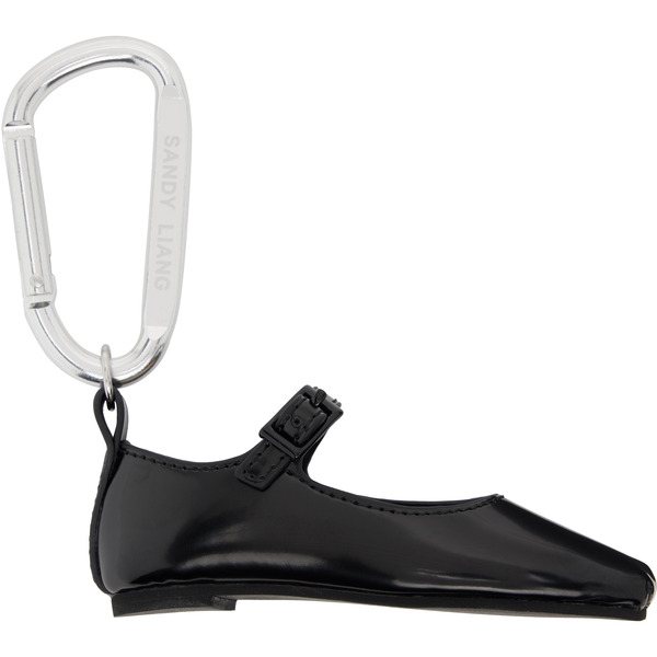  Sandy Liang Black Mary Jane Pointe Bag Charm 