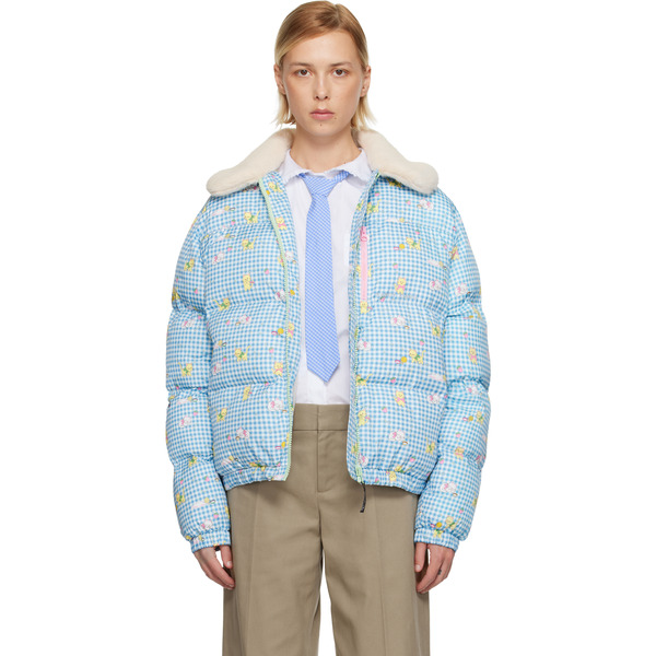  Sandy Liang Blue Benny Puffer Jacket 