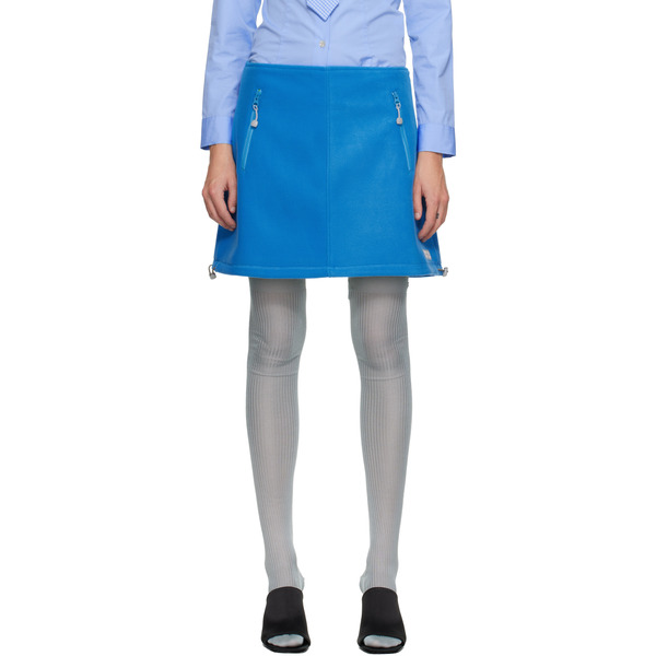  Sandy Liang Blue Polar Miniskirt 