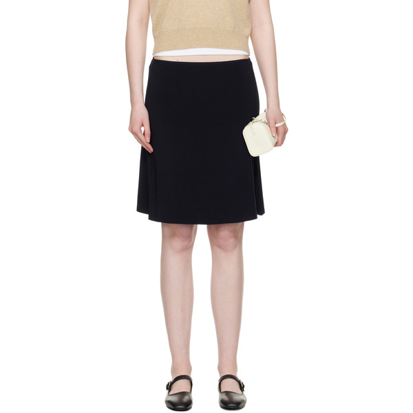  Sandy Liang Navy Lyon Midi Skirt 