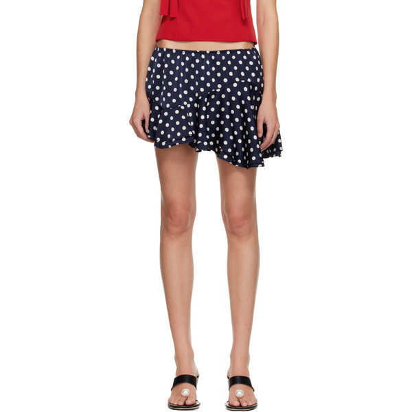  Sandy Liang Navy Zeno Miniskirt 