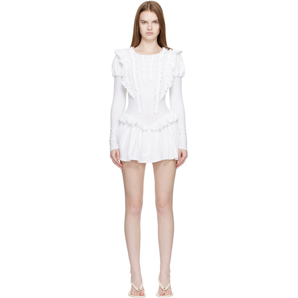  Sandy Liang White Acorn Minidress 