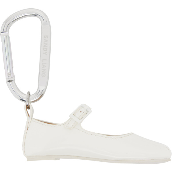  Sandy Liang White Mary Jane Pointe Bag Charm 