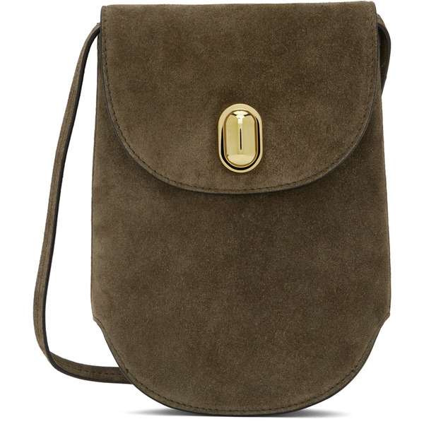 Savette Brown Tondo Pouch Bag 