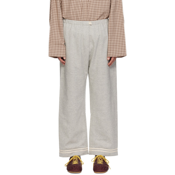  Sc103 Gray Banner Trousers 