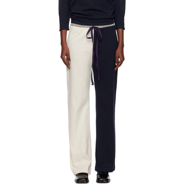  Sc103 Navy & White Viola Lounge Pants 