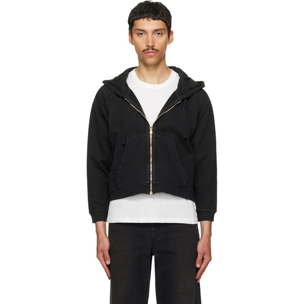 Second/layer Black Rola Zip Hoodie 