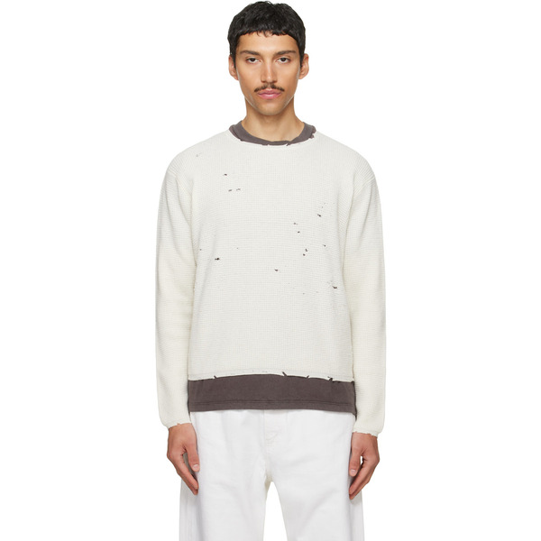  Second/layer Off-white Friends Pullover Sweater 