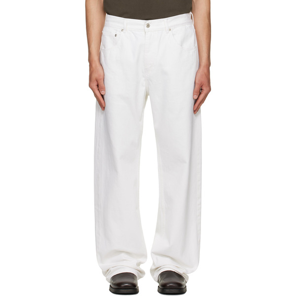  Second/layer White Big Papi Jeans 