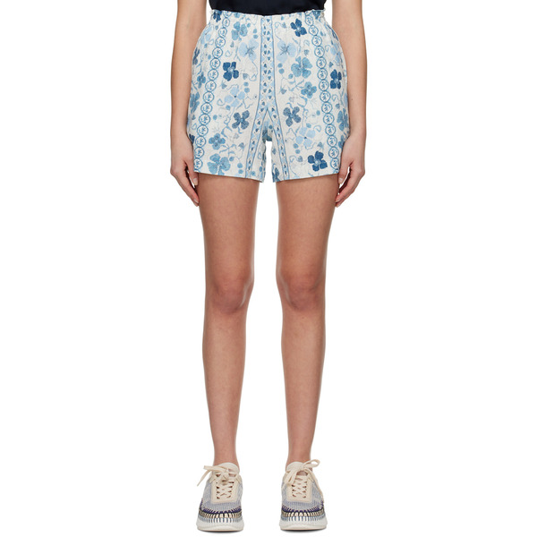  See By Chloé Blue Printed Boxer Shorts 